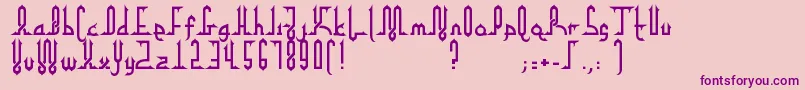 AlphaKufiRegular Font – Purple Fonts on Pink Background