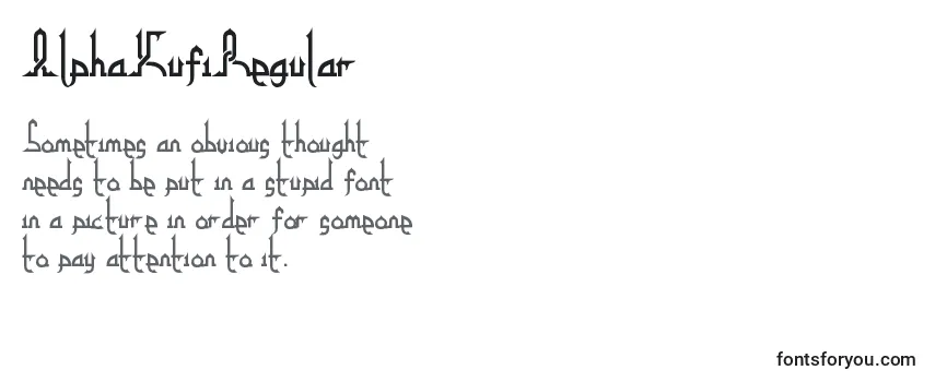 Review of the AlphaKufiRegular Font