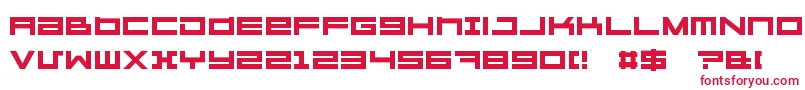 Megaton Font – Red Fonts on White Background