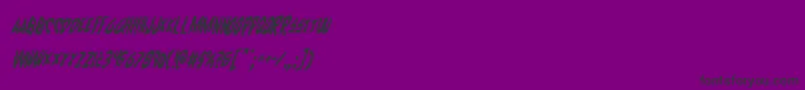Cyruscondital Font – Black Fonts on Purple Background