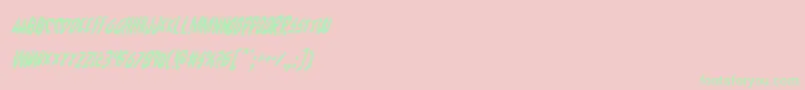 Cyruscondital Font – Green Fonts on Pink Background