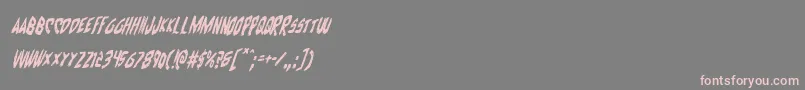 Cyruscondital Font – Pink Fonts on Gray Background