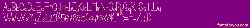 More about CiscaNoteRegular Font CiscaNoteRegular Font – Yellow Fonts on Purple Background