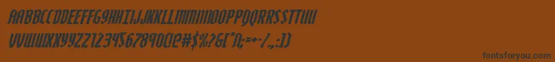 Zollernital Font – Black Fonts on Brown Background