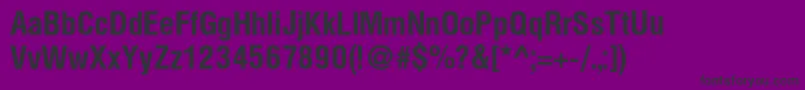 HelioscondBold Font – Black Fonts on Purple Background