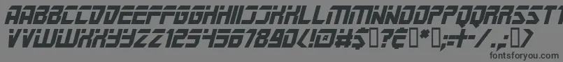 Шрифт MarspoliceI – чёрные шрифты на сером фоне