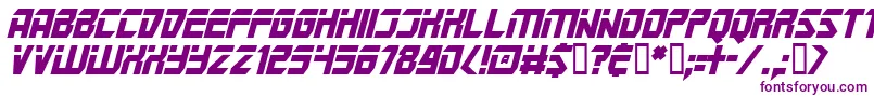 フォントMarspoliceI – 白い背景に紫のフォント
