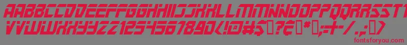 Шрифт MarspoliceI – красные шрифты на сером фоне