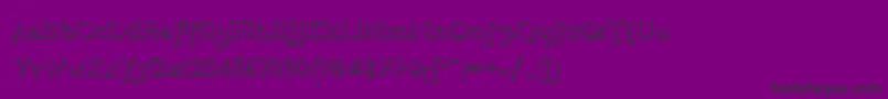 FreebooterShadow Font – Black Fonts on Purple Background