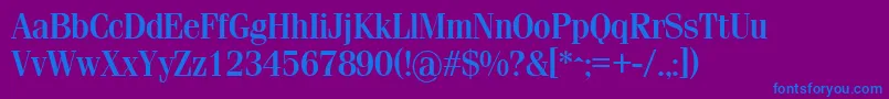 SimeizlightBold Font – Blue Fonts on Purple Background