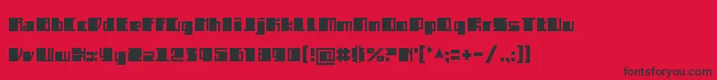 SemizBlack Font – Black Fonts on Red Background