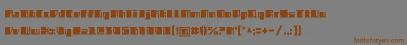 SemizBlack-Schriftart – Braune Schriften auf grauem Hintergrund