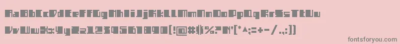 SemizBlack Font – Gray Fonts on Pink Background