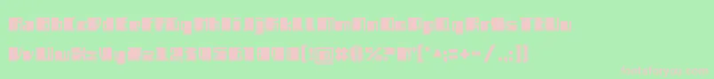 フォントSemizBlack – 緑の背景にピンクのフォント