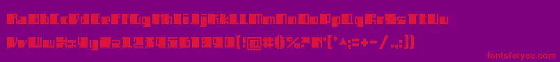 SemizBlack Font – Red Fonts on Purple Background