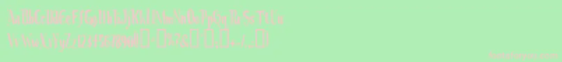 Christmasoncrack Font – Pink Fonts on Green Background