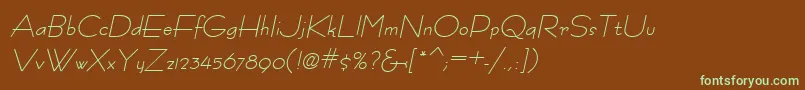 More about FastracfashionItalic Font FastracfashionItalic Font – Green Fonts on Brown Background