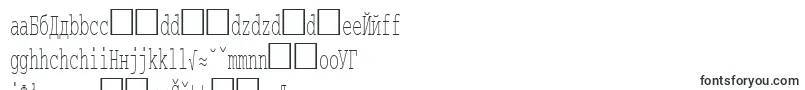 Courierctt50-Schriftart – slowakische Schriften