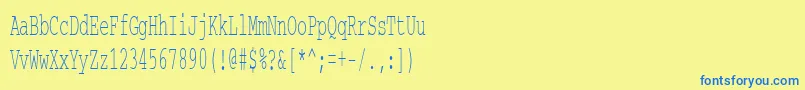 More about Courierctt50 Font Courierctt50 Font – Blue Fonts on Yellow Background