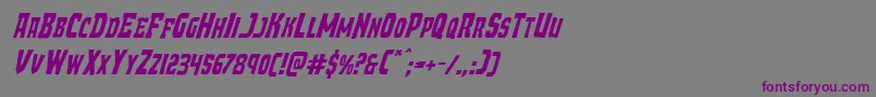 Шрифт Demonpriestital – фиолетовые шрифты на сером фоне