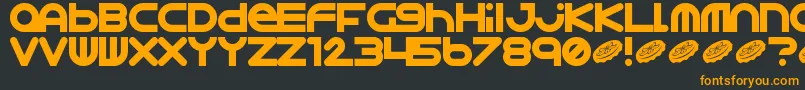 More about Astro ffy Font Astro ffy Font – Orange Fonts on Black Background