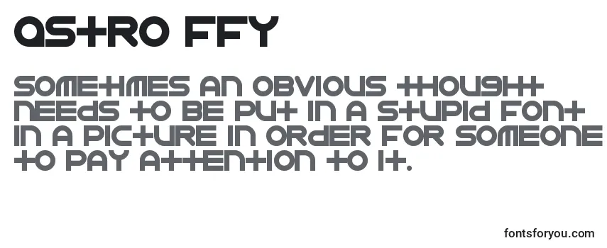 Обзор шрифта Astro ffy