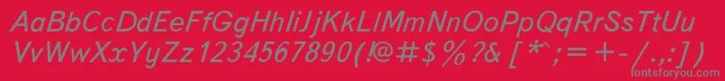 More about TextbookItalic Font TextbookItalic Font – Gray Fonts on Red Background