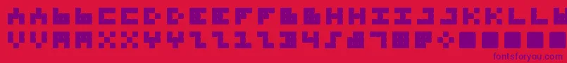 Шрифт TrioNonaTone – фиолетовые шрифты на красном фоне