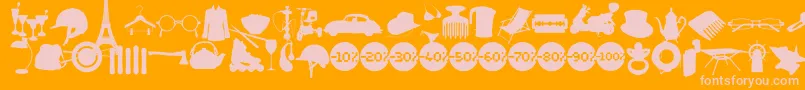 fuente Wcsoldoutabta – Fuentes Rosadas Sobre Fondo Naranja
