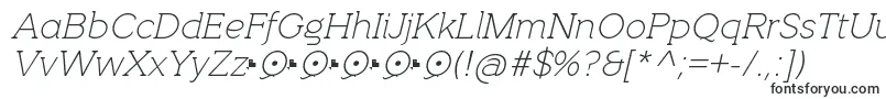 QuotusThinItalic Font – Sharp Fonts