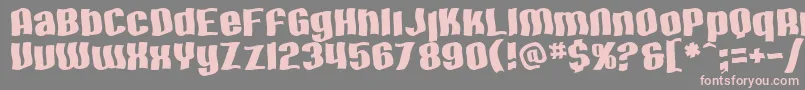Więcej informacji o czcionce SfHallucination Czcionka SfHallucination – różowe czcionki na szarym tle