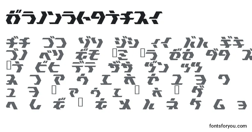 A fonte Tokyosquare – alfabeto, números, caracteres especiais