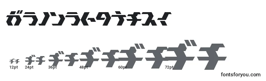Größen der Schriftart Tokyosquare