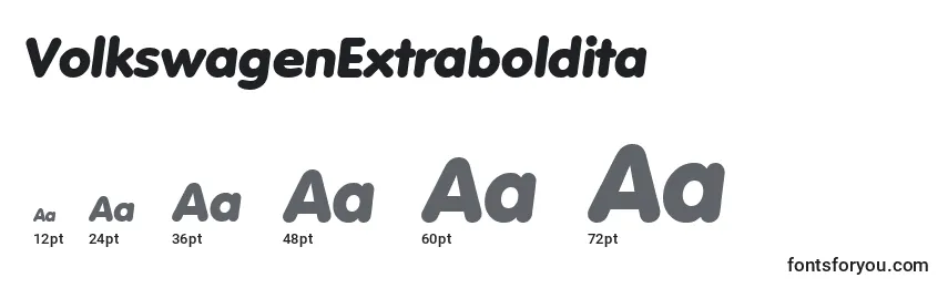 VolkswagenExtraboldita Font Sizes