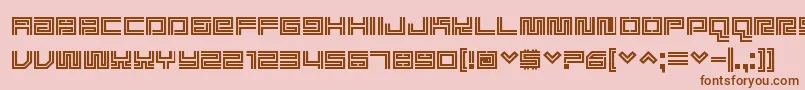 Supreme Font – Brown Fonts on Pink Background