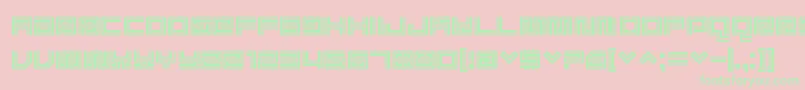 Supreme Font – Green Fonts on Pink Background