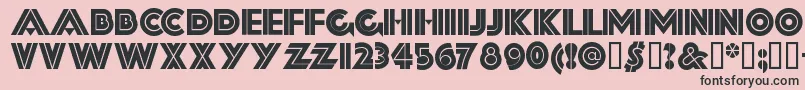 Fortysecondstreethb Font – Black Fonts on Pink Background