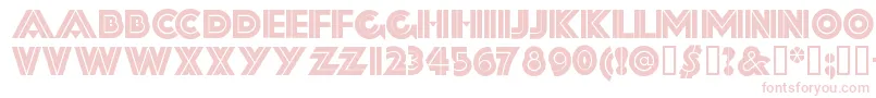 Fortysecondstreethb-Schriftart – Rosa Schriften