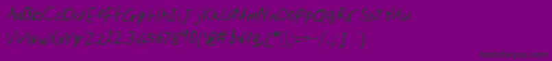 Nic Font – Black Fonts on Purple Background