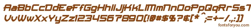 MaximizeBoldItalic-Schriftart – Braune Schriften auf weißem Hintergrund