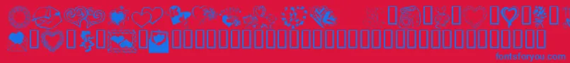 Lisätietoja KrKatsGotANewValentine-fontista KrKatsGotANewValentine-fontti – siniset fontit punaisella taustalla