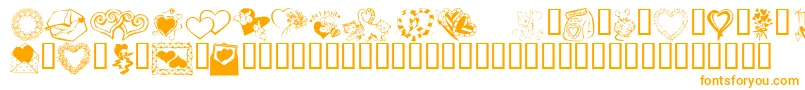 Fonte KrKatsGotANewValentine – fontes laranjas