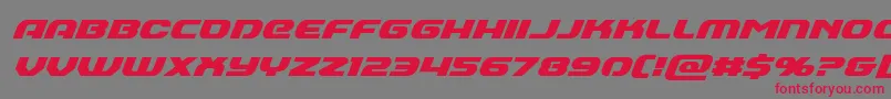 Annapolissuperital Font – Red Fonts on Gray Background