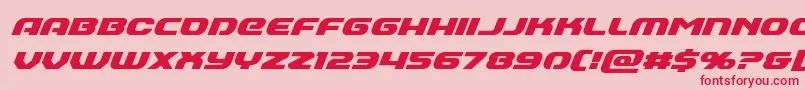 Annapolissuperital Font – Red Fonts on Pink Background