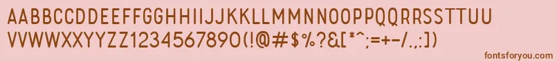 fuente RoladeFree – Fuentes Marrones Sobre Fondo Rosa