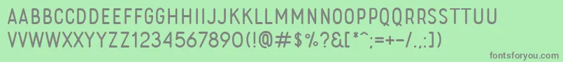 RoladeFree Font – Gray Fonts on Green Background