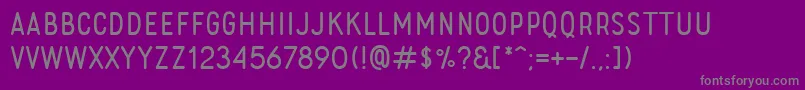 Czcionka RoladeFree – szare czcionki na fioletowym tle