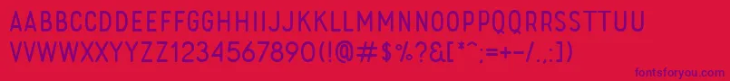 RoladeFree Font – Purple Fonts on Red Background