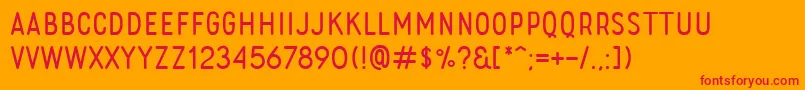 RoladeFree Font – Red Fonts on Orange Background