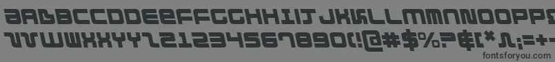 DirektorLeftalic Font – Black Fonts on Gray Background